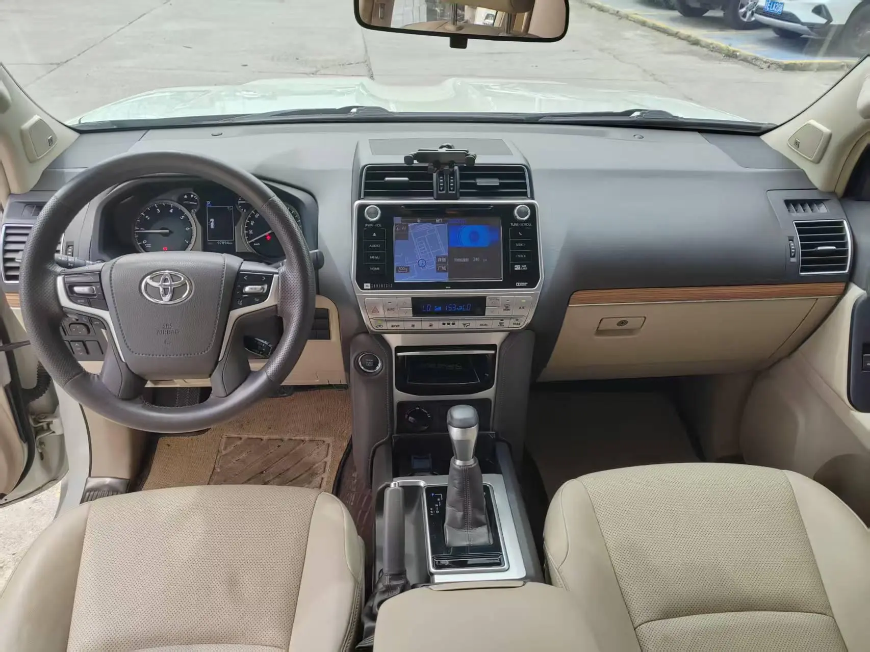 TOYOTA Prado 3.5L automatic TX-L NAVI rear hanging spare tire