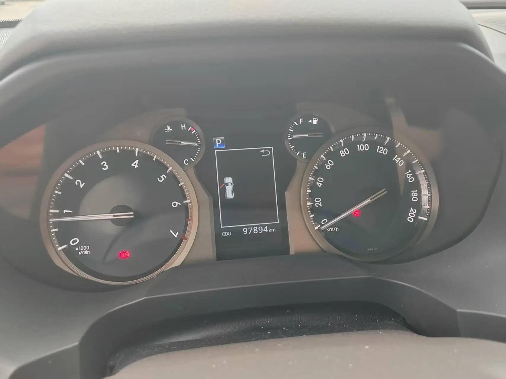 TOYOTA Prado 3.5L automatic TX-L NAVI rear hanging spare tire